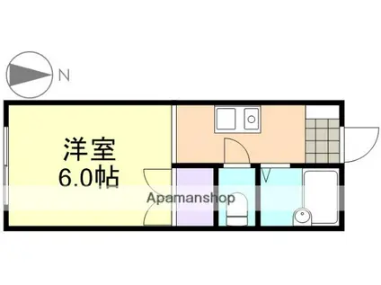 ピッコラ カーサ(1K/1階)の間取り写真