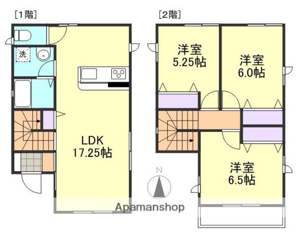 山陽本線 倉敷駅 徒歩22分 2階建 築18年(3LDK)の間取り写真