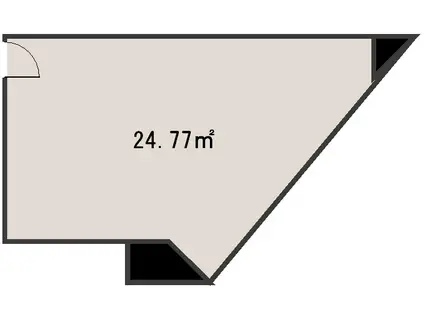 セントラルハイツ(ワンルーム/1階)の間取り写真