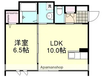 MOANARTE(1LDK/1階)の間取り写真