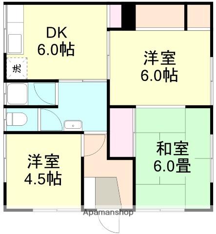 RENOOK TERRACE I(3DK/1階)の間取り写真