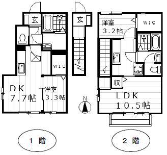 サンフォーレストⅡ(1LDK/2階)の間取り写真