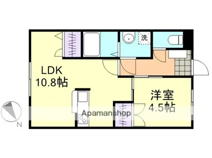 ロイヤル藤Ⅰ(1LDK/1階)の間取り写真