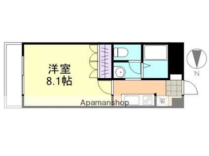 アートメゾン倉敷(1K/5階)の間取り写真