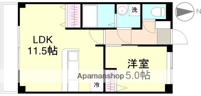 ロイヤル藤Ⅱ(1LDK/1階)の間取り写真