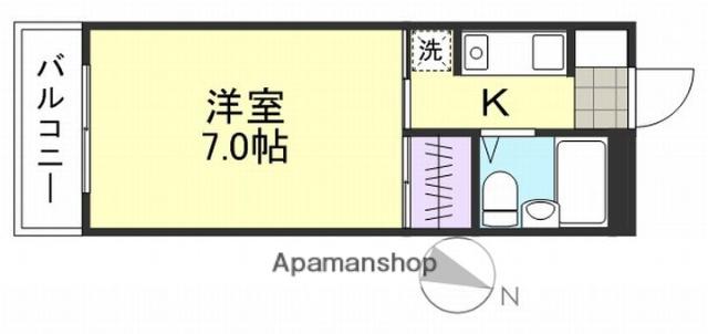 セキホウ倉敷(1K/2階)の間取り写真