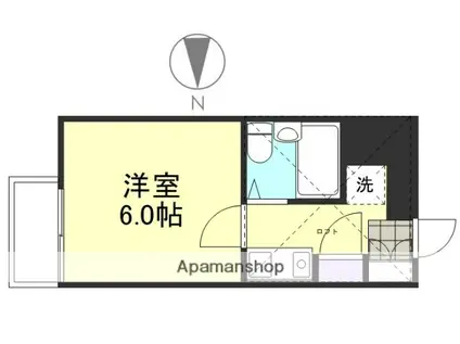 アップルハウス水島(1K/2階)の間取り写真