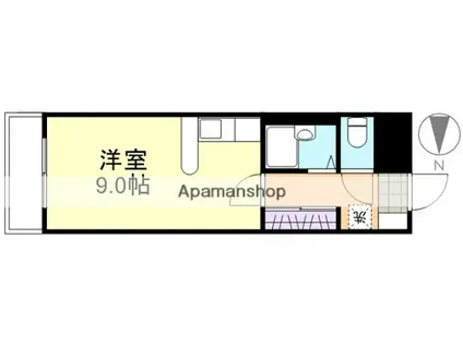 グレースタワー(ワンルーム/3階)の間取り写真