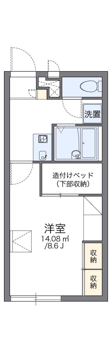 レオパレス伊部(1K/2階)の間取り写真