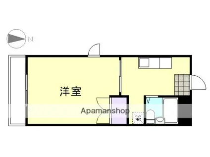 マンション吉野(1K/3階)の間取り写真