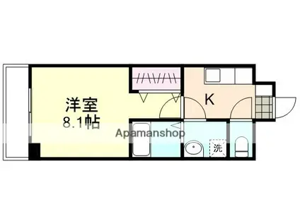 LAPIS LAZULI(1K/4階)の間取り写真