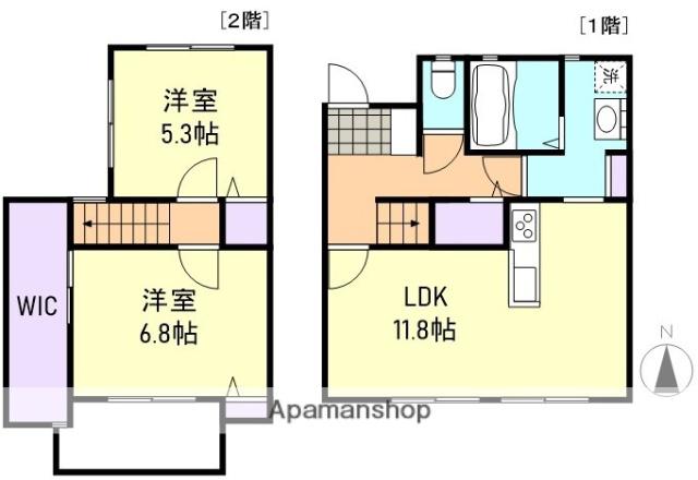 ハッピーパレス(2LDK)の間取り写真