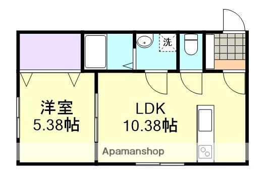 SARAH(1LDK/1階)の間取り写真
