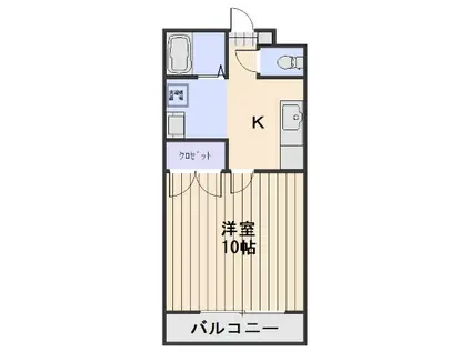 アクセスワケⅡ(1K/3階)の間取り写真