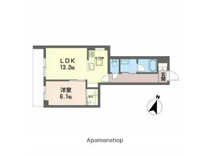 ヴィーロ キャピターレ(1LDK/1階)の間取り写真