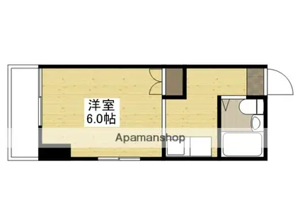 クレセント小町(ワンルーム/3階)の間取り写真