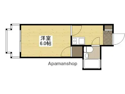 ロイヤルメゾン古江(1K/4階)の間取り写真