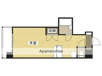 ルナパール大宮(ワンルーム/2階)の間取り写真