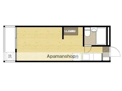 ハイムかんだ(ワンルーム/3階)の間取り写真