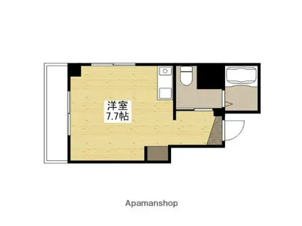 ジョイフル住吉(ワンルーム/4階)の間取り写真