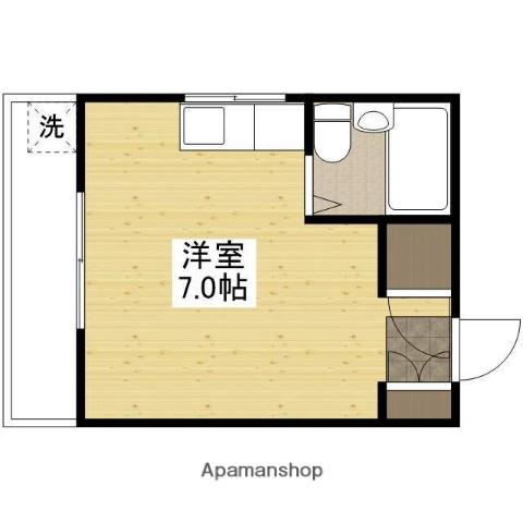 大田ビル(ワンルーム/3階)の間取り写真
