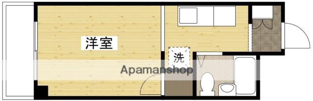 シェーンレーベン(ワンルーム/1階)の間取り写真
