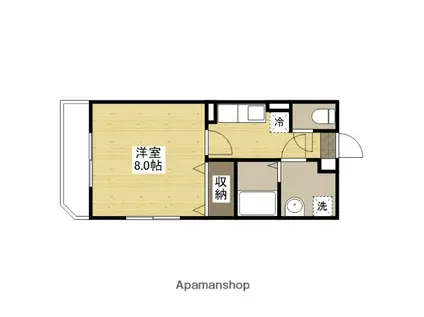 ヴィランス大塚Ⅰ(1K/2階)の間取り写真