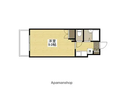 白島森野ビル(ワンルーム/4階)の間取り写真