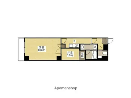 クレセント・ヒルズ(2K/5階)の間取り写真