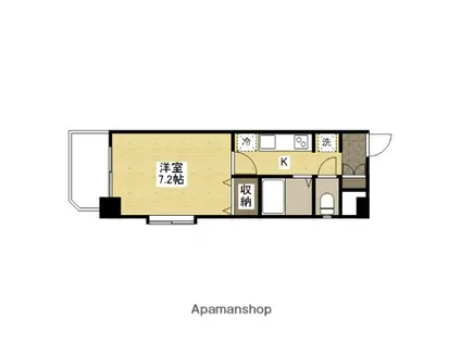 グランディールM(1K/2階)の間取り写真