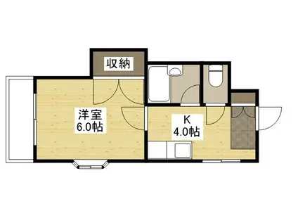 第3田中ビル(1K/2階)の間取り写真