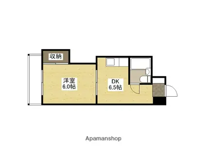 吉村ハイツⅠ(1DK/2階)の間取り写真