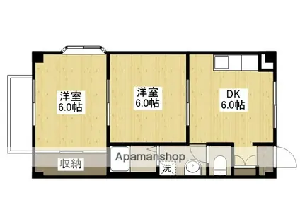 フォブールT&N(2DK/2階)の間取り写真