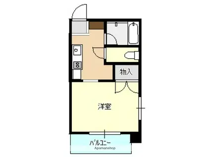 東陽ビル(ワンルーム/4階)の間取り写真