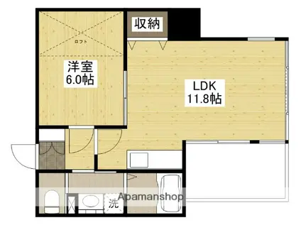 KATAYAMABLDG19(1LDK/11階)の間取り写真