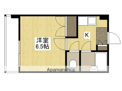 新庄リバービル(1K/2階)の間取り写真