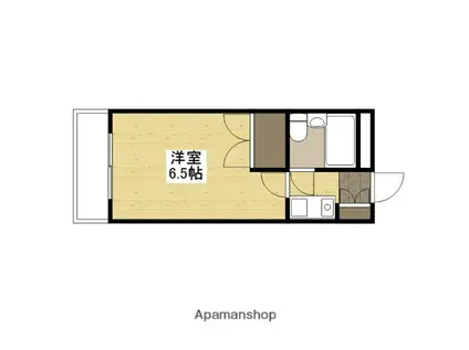 第2上田ビル(1K/1階)の間取り写真