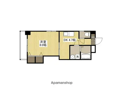 クレセールフルタ(1DK/3階)の間取り写真