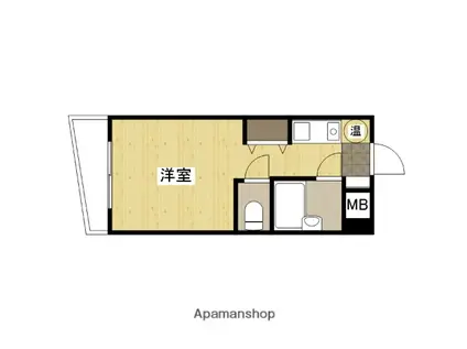 サンコート楠木(ワンルーム/2階)の間取り写真