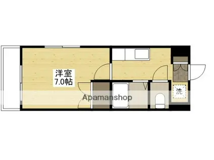 バオバブ白島(1K/7階)の間取り写真