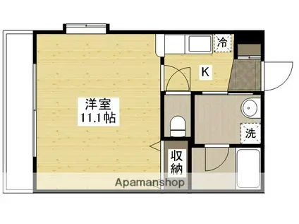 フリージアコート(1K/6階)の間取り写真