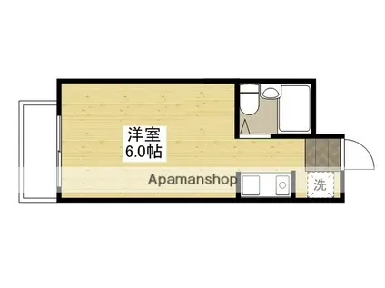 楠木サンバレー(ワンルーム/2階)の間取り写真