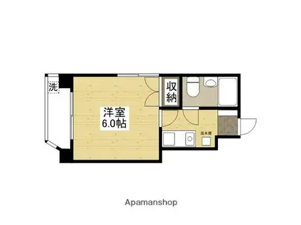 サンヒルズ洋光台(1K/3階)の間取り写真