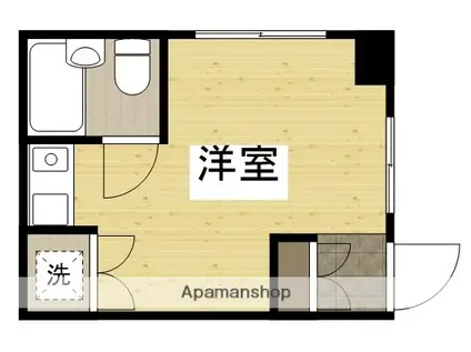 Mビル(ワンルーム/1階)の間取り写真