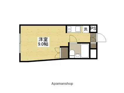 えびすビル(ワンルーム/4階)の間取り写真