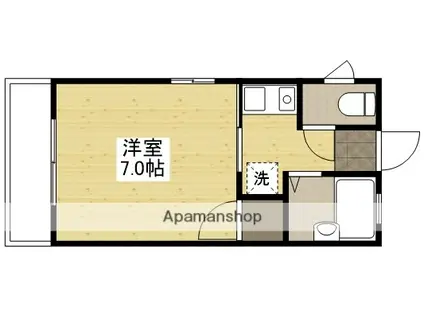 Jコーポ(1K/1階)の間取り写真