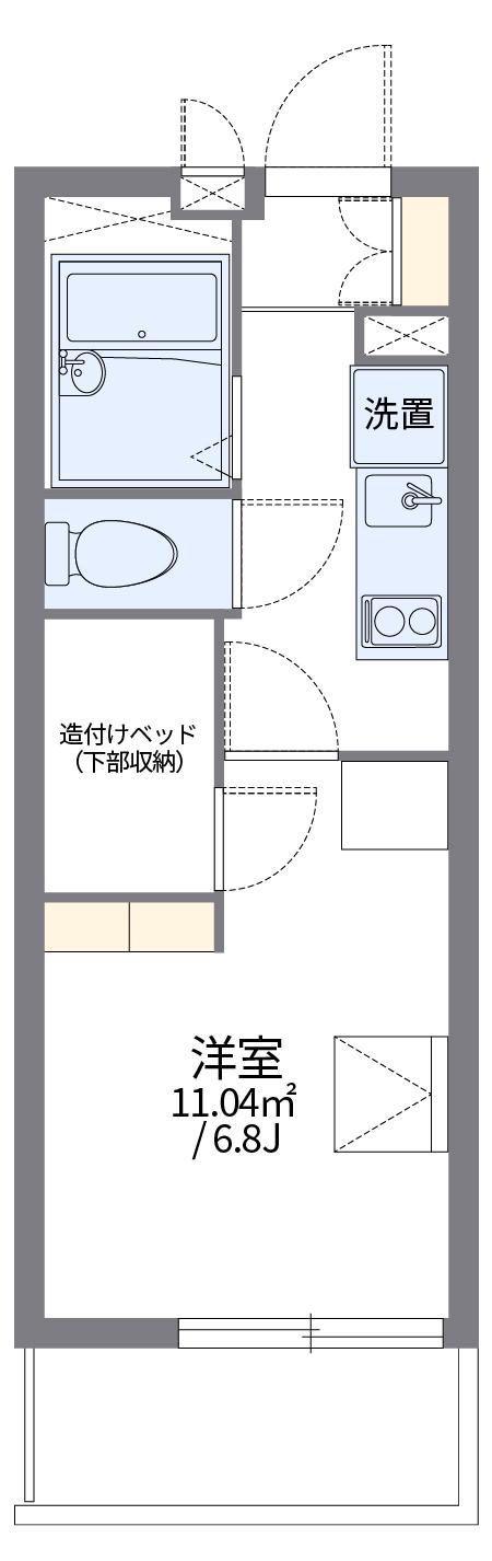レオパレスラルク(1K/2階)の間取り写真
