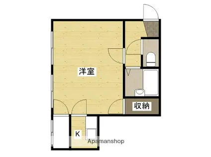 吉村建設ビル(1K/4階)の間取り写真