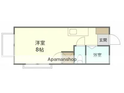 Tコーポ(ワンルーム/2階)の間取り写真