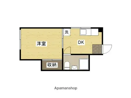 TBS西平塚ビル(1DK/4階)の間取り写真